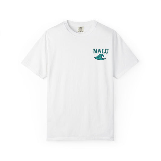 Nalu Surfware T-Shirt Pipeline Series Surfer in Sunset