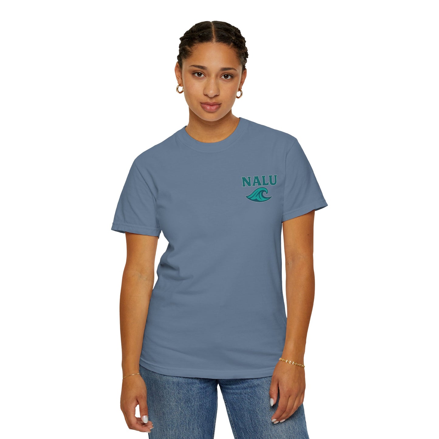 Nalu Surfware T-Shirt Pipeline Series Surfer in Sunset